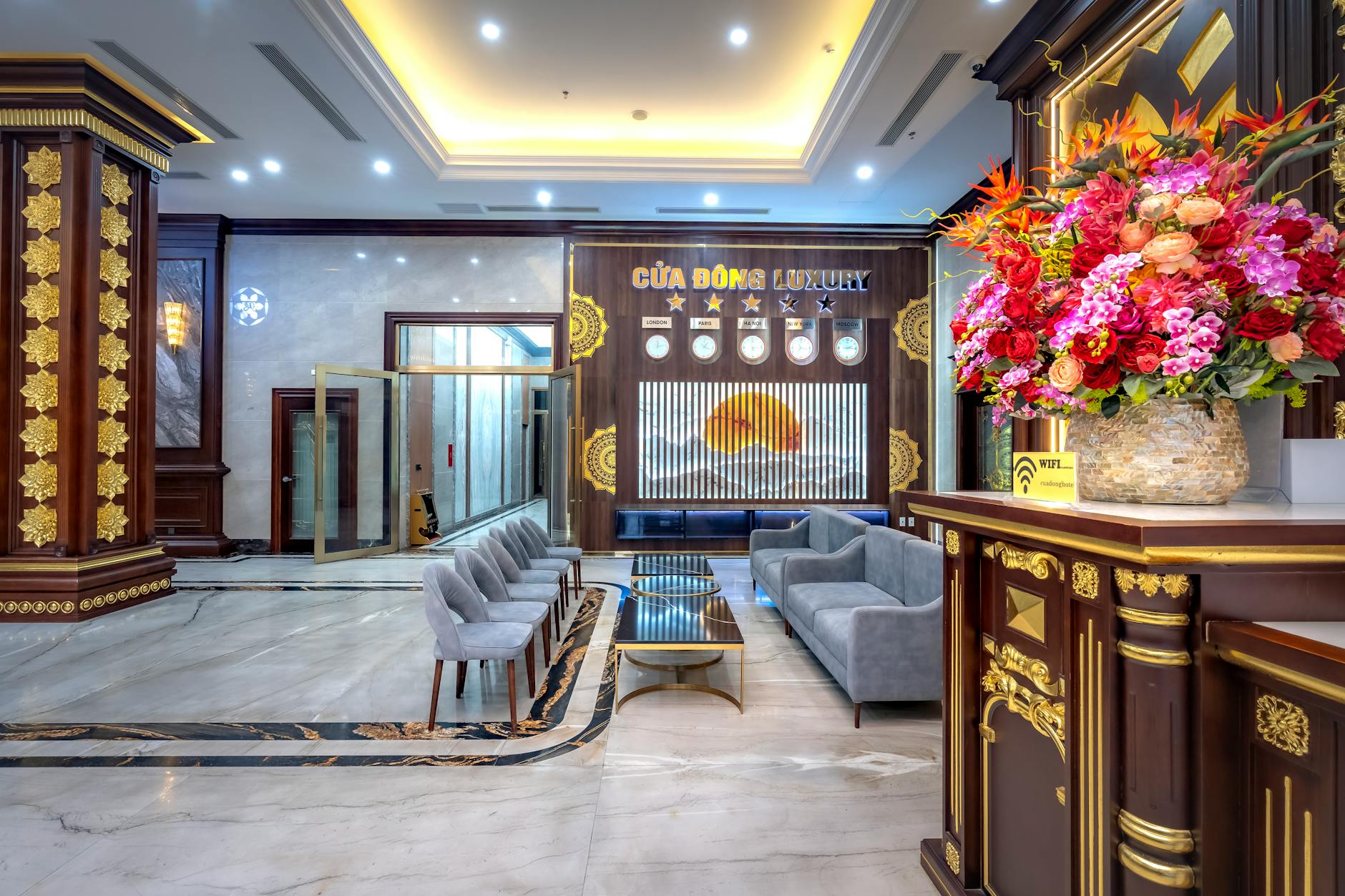 Golden five-star rating display representing customer satisfaction and review systems