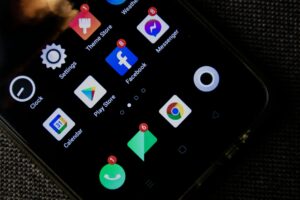Person viewing social media notifications on a smartphone screen