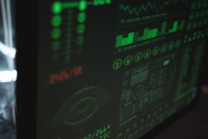 A digital dashboard displaying automated content scheduling and analytics tools