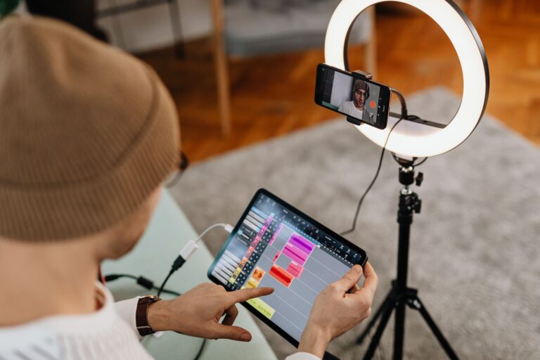 Person editing a short-form video on a smartphone screen