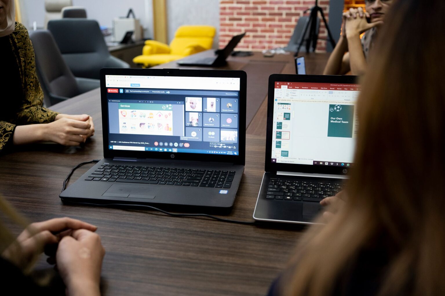 Person using a laptop to record their screen for a social media workflow tutorial