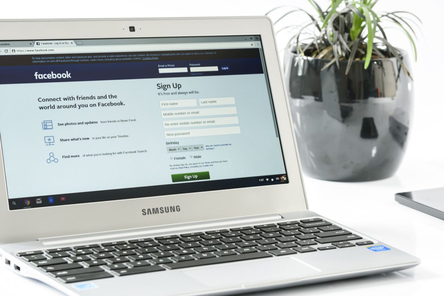 Person filling out a digital survey on a laptop computer