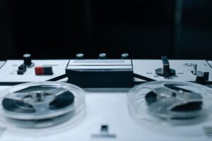 Professional audio recording studio setup used for voiceover production