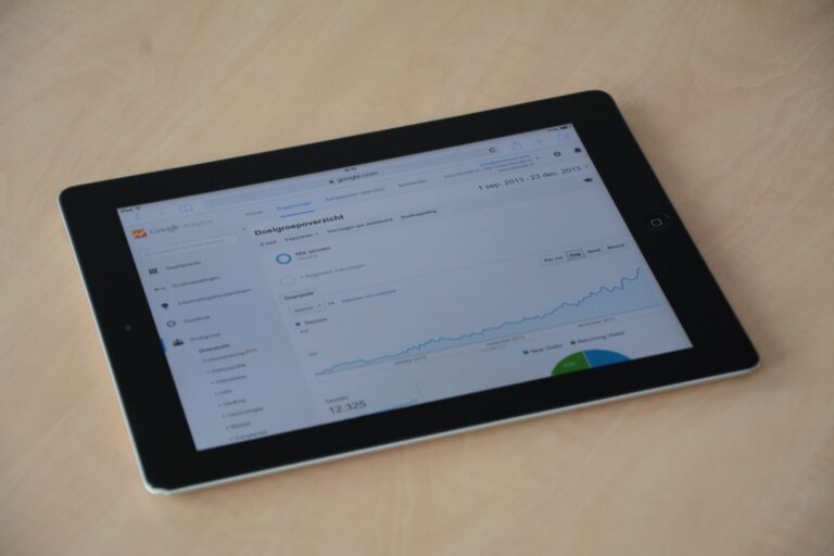 Marketing analytics dashboard showing brand monitoring and social media metrics on a computer screen