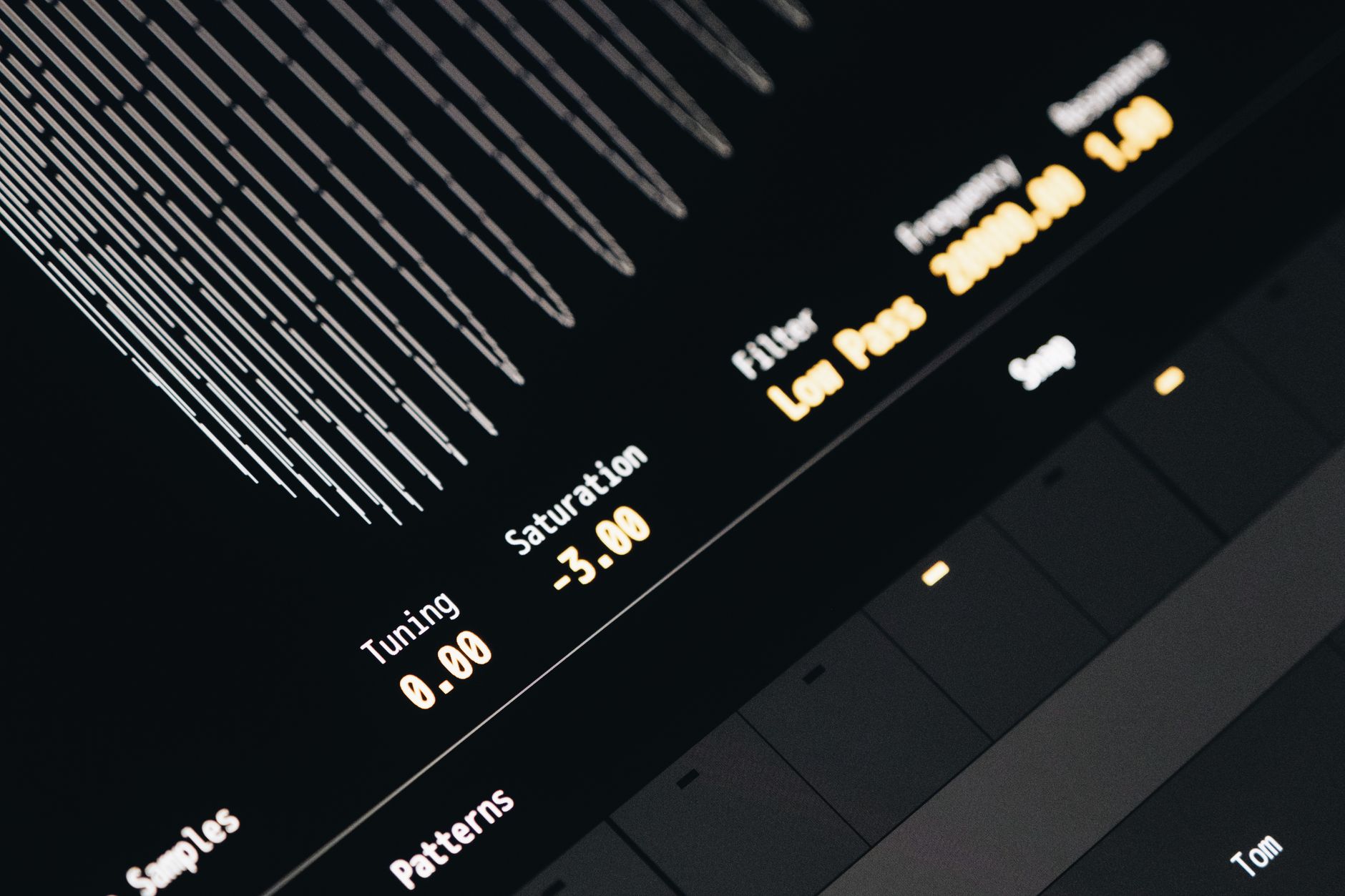 Digital audio waveform display representing podcast episode production