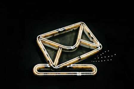 A visually branded email opt-in form displayed on a mobile screen